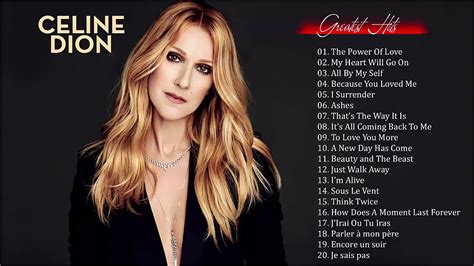 celine songs list|youtube celine dion greatest hits.